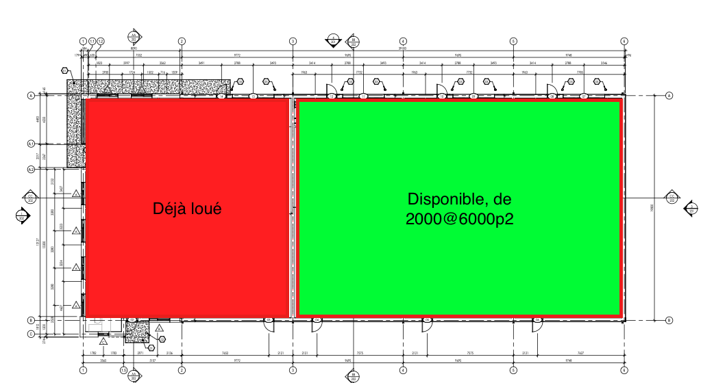 Plan des fondations - Espace Égide-Jean